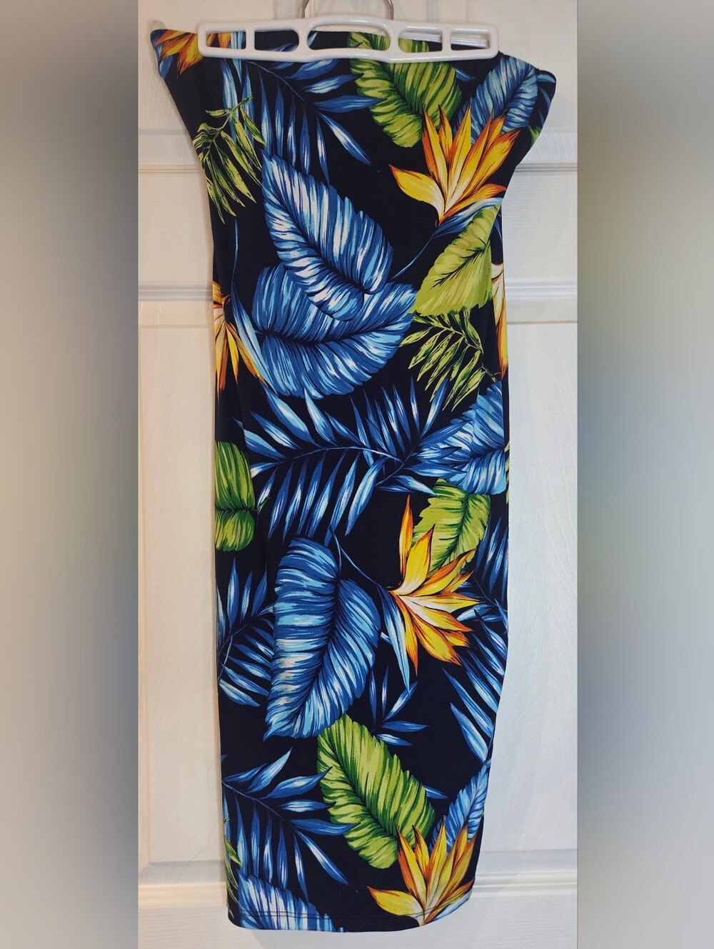 Tropical Blue & Green Floral Women’s Swim Cover-Up